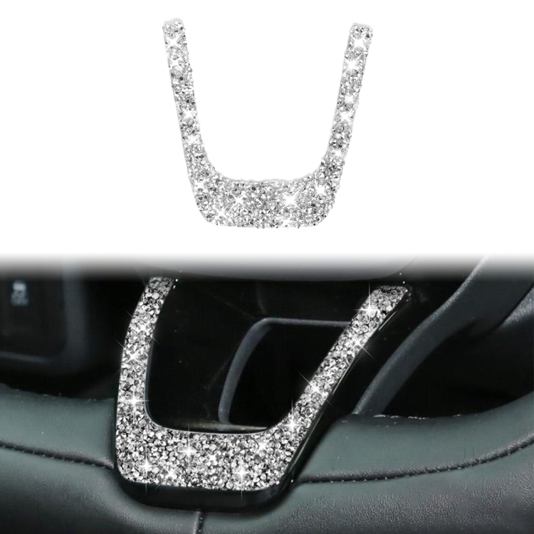 For Ford Mustang Mach E 2021 Car Steering Wheel Diamond Decorative Sticker