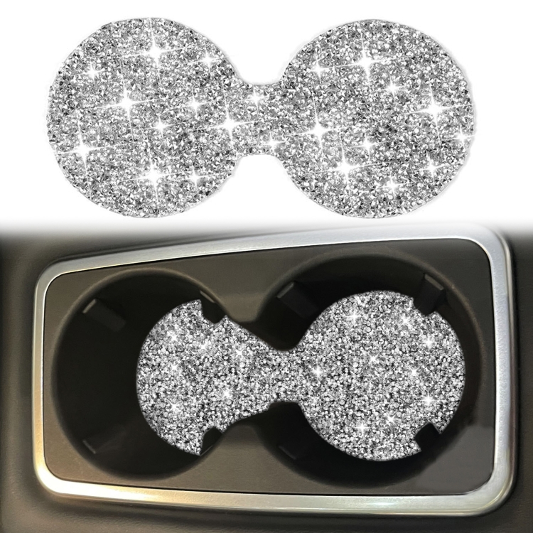 For Ford Mustang Mach E 2021 Car Small Cup Base Diamond Decorative Sticker