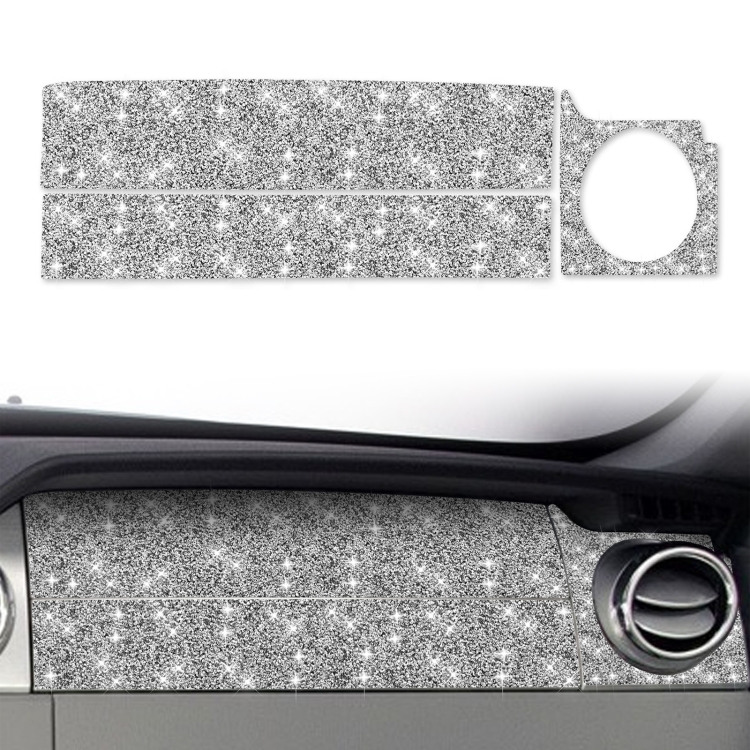For Ford Mustang 2005-2009 Upper Part of Right Dashboard Diamond Decorative Sticker, Left Drive