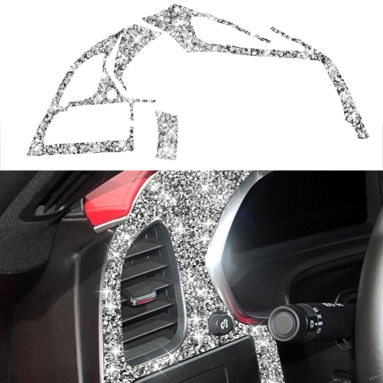 For Chevrolet Corvette C7 2014-2019 Car Left Air Outlet Panel Diamond Decorative Sticker, Left Drive