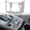 For Mazda CX-5 2017-2018 Car Electronic Handbrake Panel Diamond Decorative Sticker, Left Drive