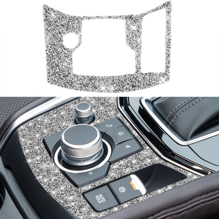 For Mazda CX-5 2017-2018 Car Electronic Handbrake Panel Diamond Decorative Sticker, Right Drive