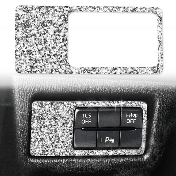 For Mazda CX-5 2017-2018 Car Headlight Panel Diamond Decorative Sticker, Left Drive