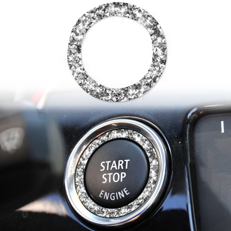 For BMW 3 Series E90 / E92 / E93 2009-2012 Car One-click Start Ring Diamond Decorative Sticker
