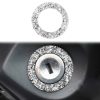 Car Ignition Switch Keyhole Diamond Decoration Sticker, Left Hand Drive