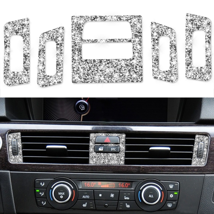 For BMW 3 Series E90 / E92 / E93 2005-2012 Basic Car Air Outlet Diamond Decorative Sticker
