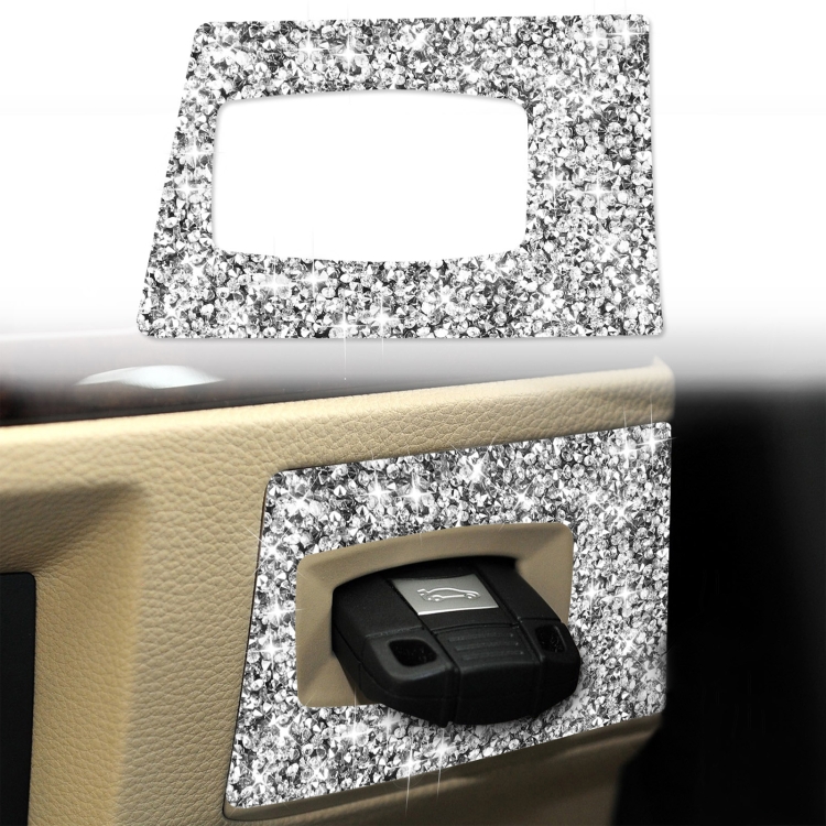 For BMW 3 Series E90 2005-2012 Car Ignition Switch Frame Diamond Decorative Sticker, Right Drive