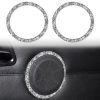 Car Door Horn Ring 2 in 1 Diamond Decorative Sticker for BMW 3 Series E90 / E84 2008-2012, X1 Series Modified 320i / 325i