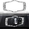 Car Headlight Switch Frame Diamond Decorative Sticker for BMW 3 Series E90 / E92 / E93 2005-2012, Modified 320i / 325i