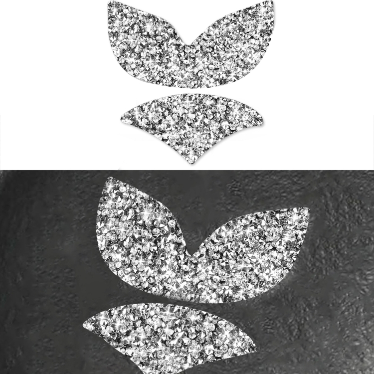 For Mazda Angksela/Atez/CX-5/CX-4 Car Steering Wheel Logo Diamond Decorative Sticker,Left and Right Drive Universal