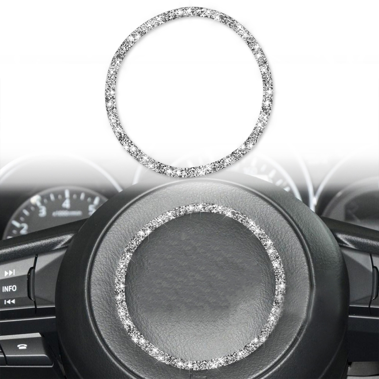 For Mazda CX-5/CX-4 Car Steering Wheel Diamond Decorative Sticker,Left and Right Drive Universal