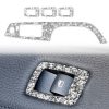 For BMW 3 Series E90 / 320i / 325i 2005-2012 Car Window Lift Panel 37.8cm Diamond Decorative Sticker, Left Drive