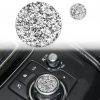 For Mazda3/6/CX-9/CX-5 Car Multimedia Button Diamond Decorative Sticker,Left and Right Drive Universal