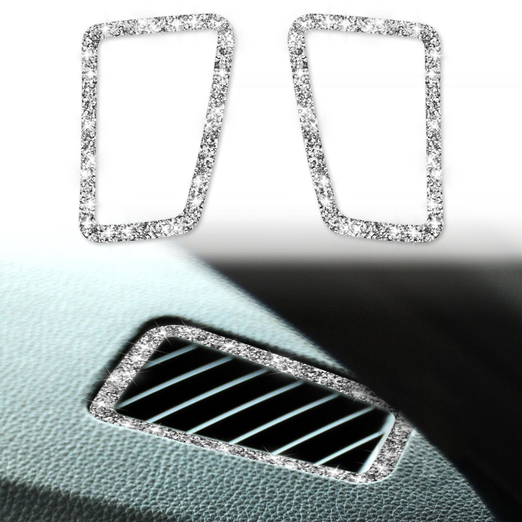 For BMW 3 Series E90 2005-2012 Car Air Outlet Diamond Decorative Sticker, Left Drive