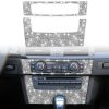 For BMW 3 Series E90 / E92 2005-2012 Car Aircondition CD Control Panel Premium Diamond Decorative Sticker