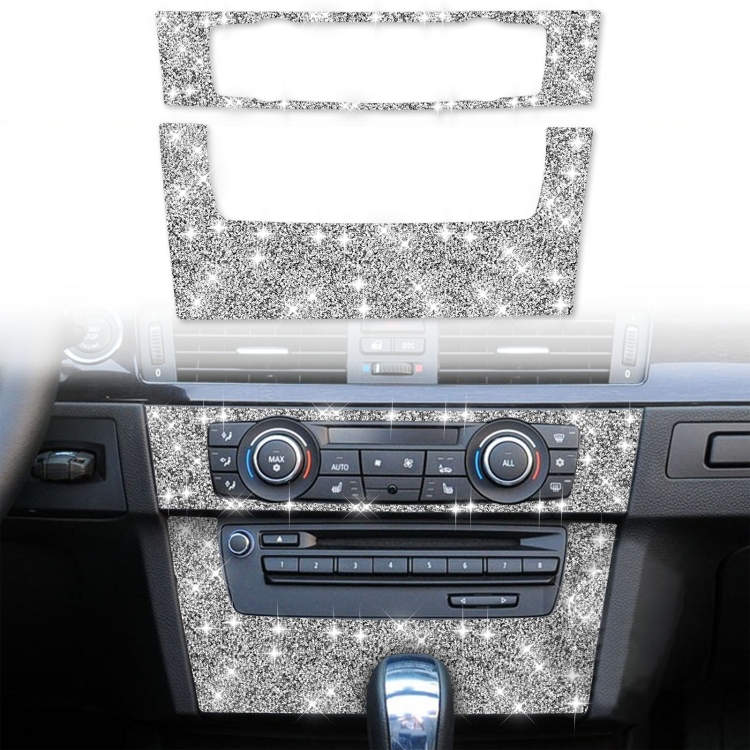 For BMW 3 Series E90 / E92 2005-2012 Car Aircondition CD Control Panel Premium Diamond Decorative Sticker