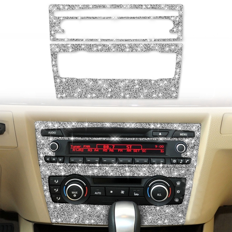 For BMW 3 Series E90 / E92 2005-2012 Car Aircondition CD Control Panel Basic Diamond Decorative Sticker