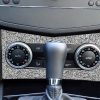 For Mercedes-Benz C-class W204 2007-2010 Car AC Panel D Diamond Decorative Sticker, Left and Right Drive