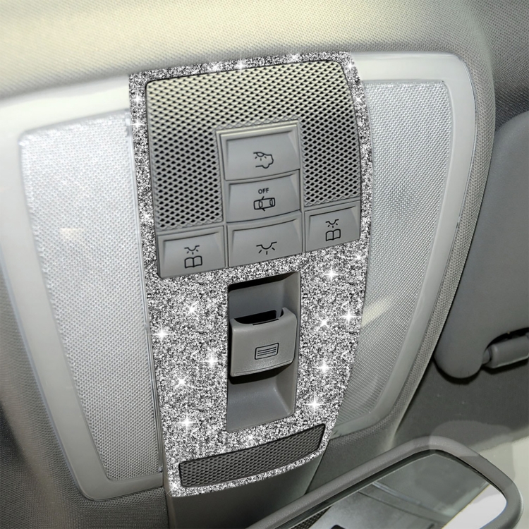 For Mercedes-Benz C-class W204 2007-2013 Car Reading Light Diamond Decorative Sticker, Left and Right Drive