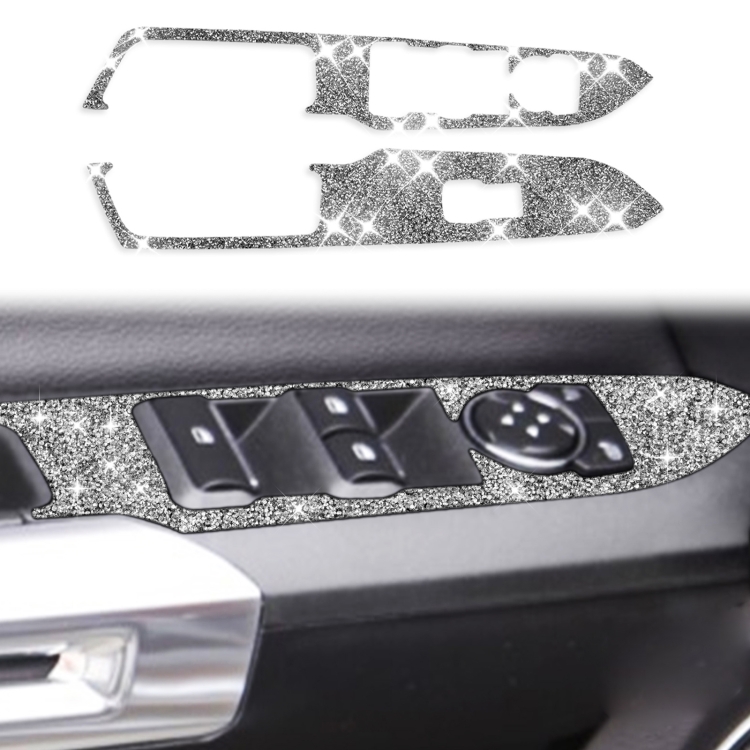 Car Door Lift Panel A Diamond Decoration Sticker, Left Drive