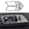 Car Door Inner Handle Panel Diamond Decoration Sticker, Left and Right Drive