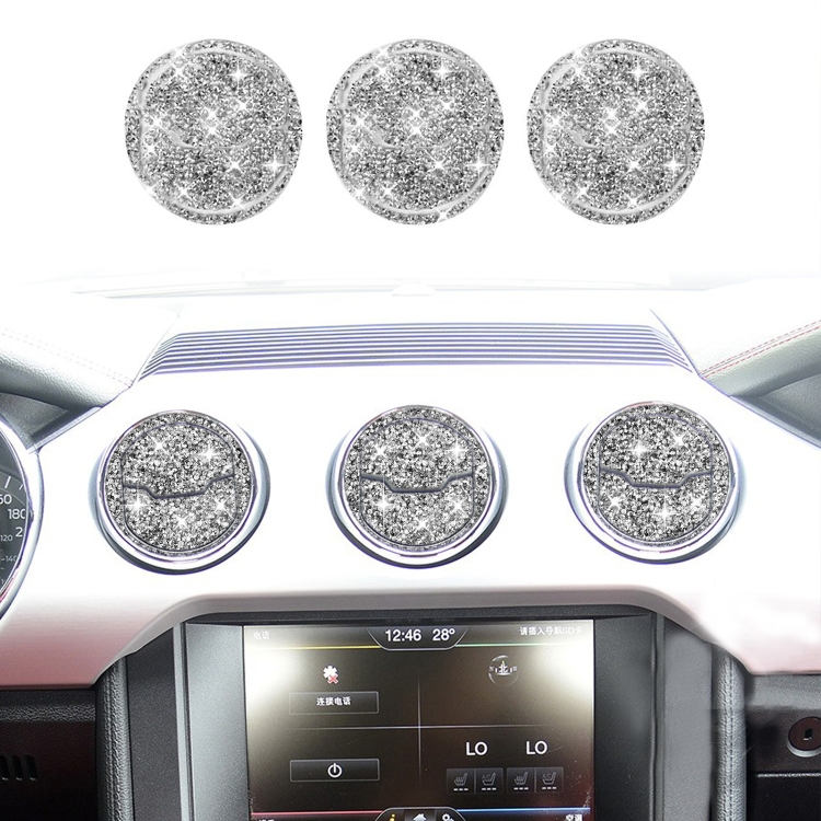 9 in 1 Car Air Outlet Diamond Decoration Sticker, Left and Right Drive