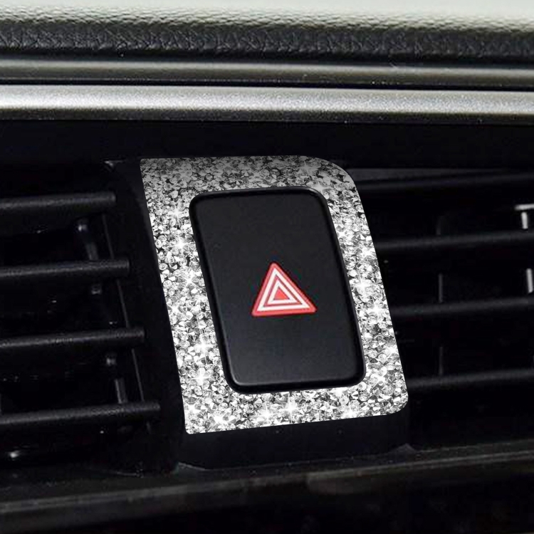 For Honda Civic 2016-2019 Car Warning Light Frame Diamond Decorative Sticker, Left-hand Drive