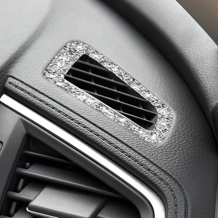 For Honda Civic 2016-2019 Car Instrument Air Outlets Diamond Decorative Sticker, Left-hand Drive
