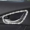 For Honda Civic 2016-2019 Car Inside Door Bowl Frame Diamond Decorative Sticker, Left and Right Drive