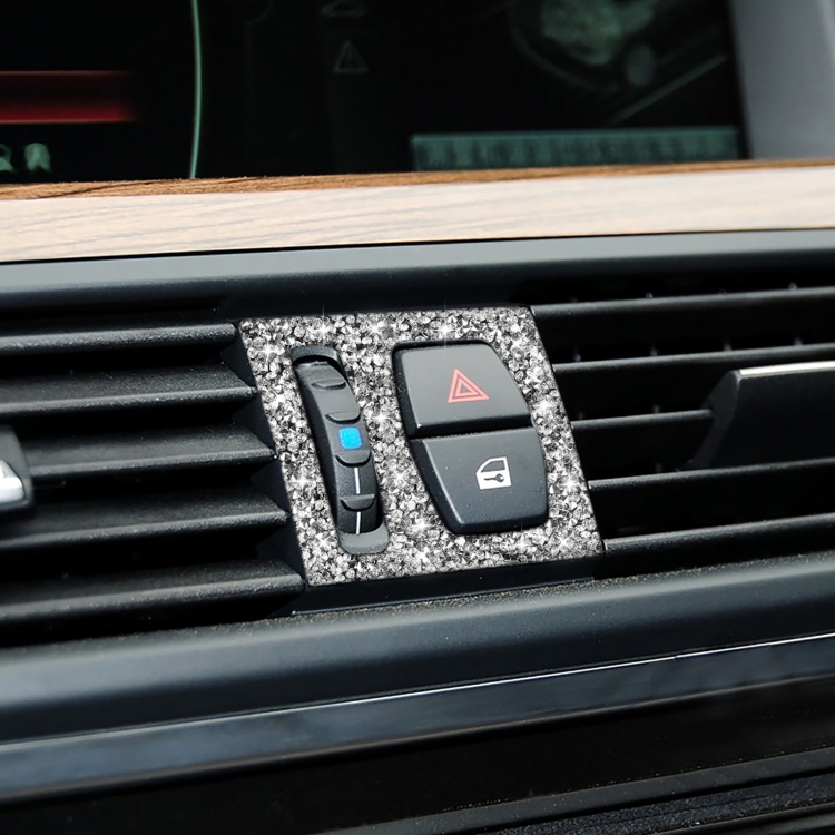 For BMW F10 5 Series 2011-2017 Car Air Outlets Diamond Decorative Sticker, Left and Right Drive