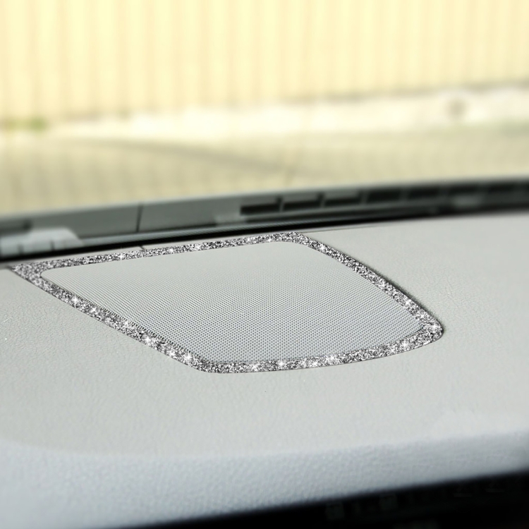 For BMW F10 2011-2017 Car Big Speaker Frame Diamond Decorative Sticker, Left and Right Drive