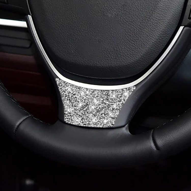 For BMW 5 Series 528 525li F10 F18 2011-2017 Car Steering Wheel A Diamond Decorative Sticker, Left and Right Drive