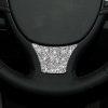 For BMW 5 Series 528 525li F10 F18 2011-2017 Car Steering Wheel B Diamond Decorative Sticker, Left and Right Drive