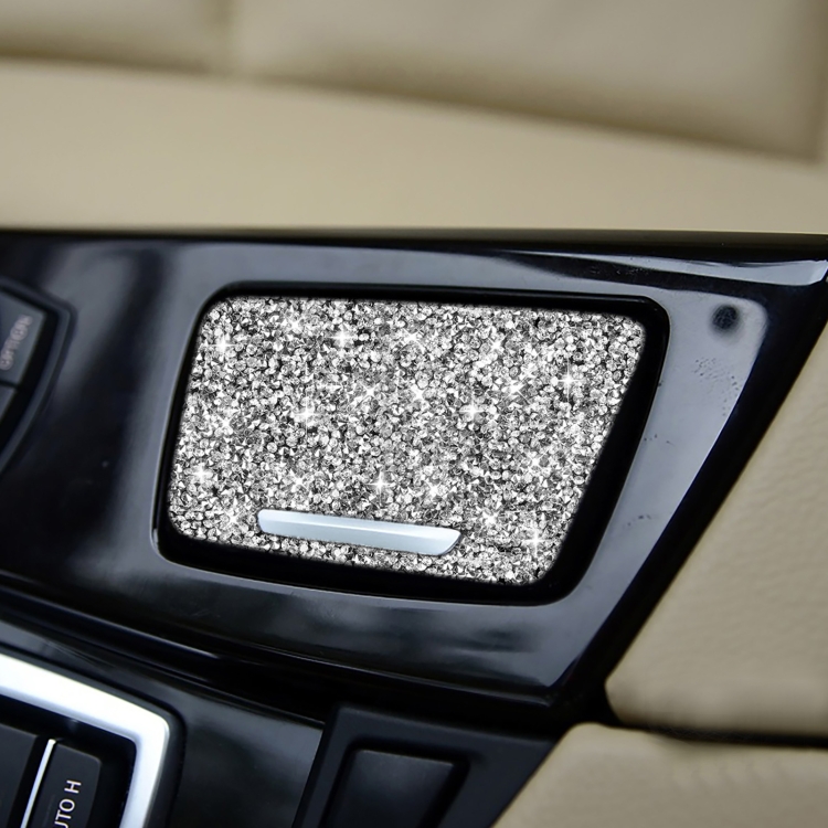 For BMW F10 5 Series 2011-2017 Car Ashtray Diamond Decorative Sticker, Left and Right Drive