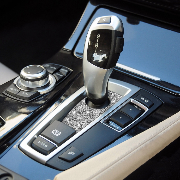 For BMW 5 Series GT X3 X4 2009-2016 Car Gear Handle Below Diamond Decorative Sticker, Right-hand Drive