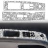 For Nissan 350Z 2003-2009 2pcs Car Glass Lift Diamond Decorative Sticker, Left Drive