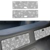 For Nissan 350Z 2003-2009 2pcs Car Storage Box Diamond Decorative Sticker,Left and Right Drive Universal