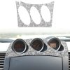 For Nissan 350Z 2003-2009 Car Radio Air Conditioner Console Diamond Decorative Sticker, Right Drive