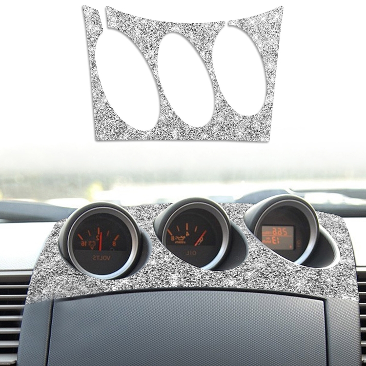 For Nissan 350Z 2003-2009 Car Radio Air Conditioner Console Diamond Decorative Sticker, Right Drive