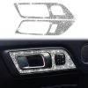 2pcs Car Door Inner Handle Panel Diamond Decoration Sticker, Left Drive