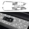 For Ford Mustang 2015-2020 Car Door Lift Panel B Diamond Decoration Sticker
