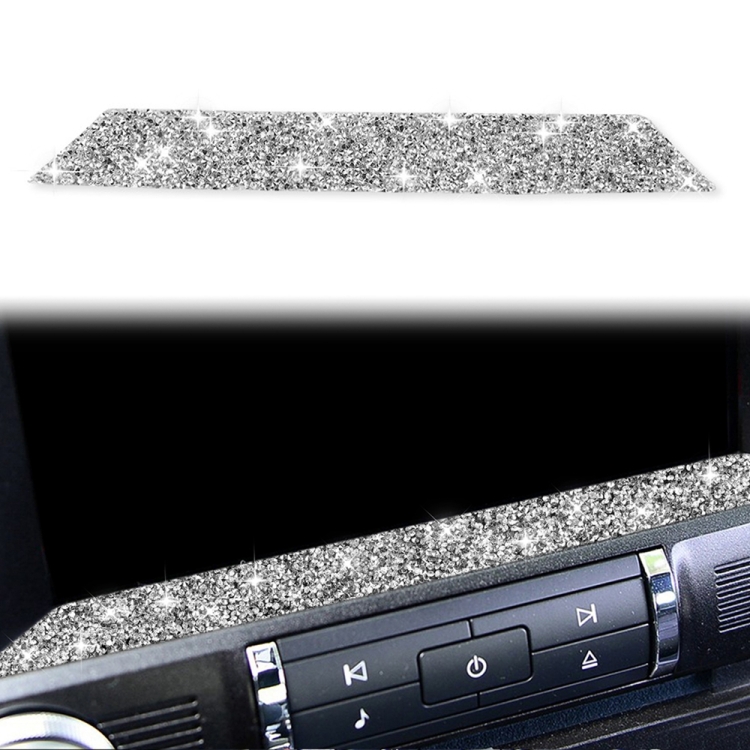Car Multimedia Lower Frame Diamond Decoration Sticker, Left and Right Drive