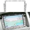 For Nissan 350Z 2003-2009 Car Navigation Frame Diamond Decorative Sticker,Left and Right Drive Universal