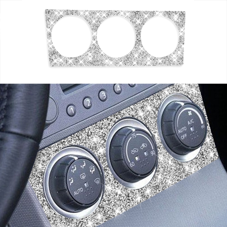 For Nissan 350Z 2003-2009 Car Air Conditioning Adjustment Diamond Decorative Sticker,Left and Right Drive Universal