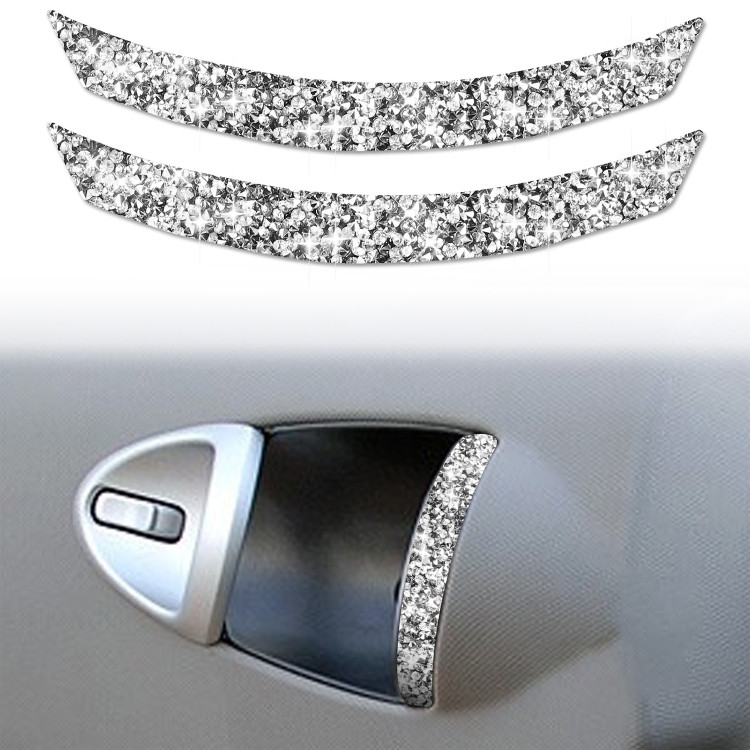 For Nissan 350Z 2003-2009 2pcs Car Air Outlet Diamond Decorative Sticker,Left and Right Drive Universal