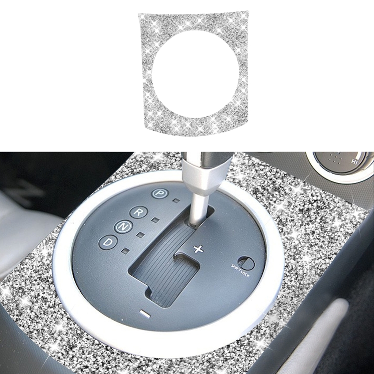 For Nissan 350Z 2003-2009 Car Gear Panel Diamond Decorative Sticker,Left and Right Drive Universal