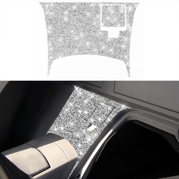 For Nissan 350Z 2003-2009 2pcs Car Rear Of Center Console Diamond Decorative Sticker, Right Drive