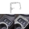 Car Central Control Heating Button Outer Frame Diamond Decoration Sticker, Left and Right Drive