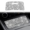 Car Central Control Storage Box Panel Diamond Decoration Sticker, Left and Right Drive