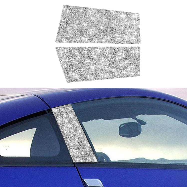 For Nissan 350Z 2003-2009 2pcs Car B Pillar Diamond Sticker,Left and Right Drive Universal